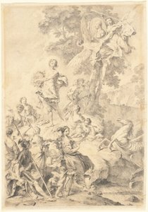 Apollon, les Muses et Mars : En louange de Tasso - Giovanni Battista Piazzetta