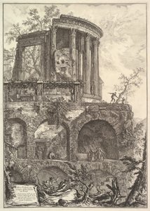 Autre vue du Temple de la Sibylle à Tivoli, 18ème siècle