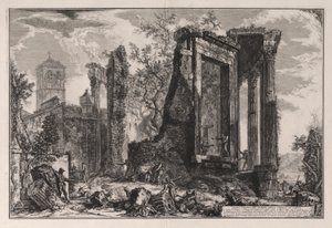 Autre vue du Temple de la Sibylle à Tivoli, de Vedute di Roma