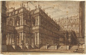 Un ancien forum avec portiques - Giovanni Battista Piranesi