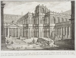 Forum antique entouré de portiques, c.1743 - Giovanni Battista Piranesi