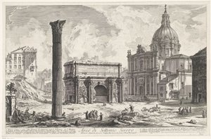 Arc de Septime Sévère sur le Forum Romain (vues de Rome) - Giovanni Battista Piranesi