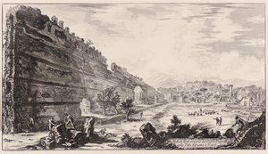 Des vestiges du Castro Pretorio dans la Villa Adriana à Tivoli - Giovanni Battista Piranesi