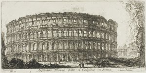 Amphithéâtre flavien, appelé le Colisée. 1. Arc de Constantin. 2. Colline Palatine, planche 12 de Quelques vues des arcs de triomphe et autres monuments