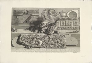 Fragmenten uit de Tombe van Caecilia Metella te Rome
