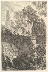 Frontispice, avec statue de Minerve, vers 1748 - Giovanni Battista Piranesi