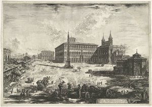 Vue du Latran à Rome avec la basilique Saint-Jean-de-Latran - Giovanni Battista Piranesi