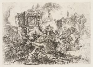 Groteschi : Ruines avec serpents, ca. 1745-50 - Giovanni Battista Piranesi