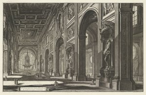 Intérieur de la basilique Saint-Jean-de-Latran à Rome