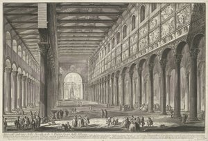 Intérieur de Saint-Paul-hors-les-Murs à Rome - Giovanni Battista Piranesi