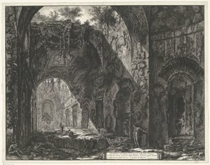 Intérieur du Temple du dieu Canopus dans la Villa Adriana à Tivoli - Giovanni Battista Piranesi