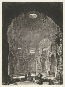 Intérieur du Tempio della Tosse à Tivoli - Giovanni Battista Piranesi