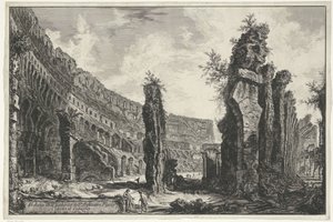 Interieur van het Colosseum te Rome - Giovanni Battista Piranesi