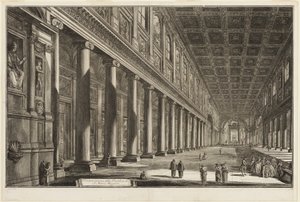 Vue intérieure de la Basilique de S. Maria Maggiore, de Vues de Rome