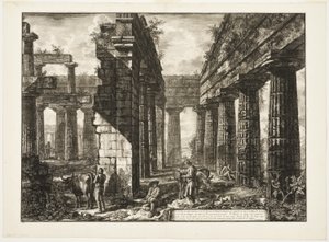 Vue intérieure des restes de l