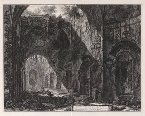 Intérieur du temple dit de Canopus à la Villa Hadrian - Giovanni Battista Piranesi