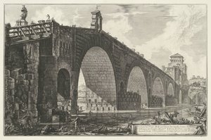 Pont Milvius à Rome (Vues de Rome) - Giovanni Battista Piranesi