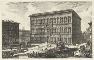 Palais Farnèse à Rome (Vues de Rome) - Giovanni Battista Piranesi