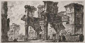 Partie du forum de Nerva - Giovanni Battista Piranesi