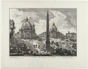 Piazza del Popolo à Rome - Giovanni Battista Piranesi