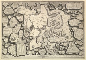 Plan de Rome, de Le Antichità Romane - Giovanni Battista Piranesi