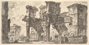 Planche 1 : Partie du Forum de Nerva Parte del Foro di Nerva, vers 1748