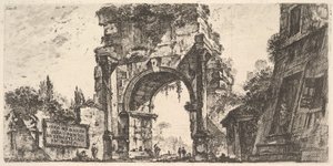 Arc de Drusus à la Porta S. Sebastiano à Rome, vers 1748 - Giovanni Battista Piranesi