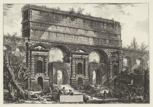 Porta Maggiore à Rome (série Vues de Rome dessinées et gravées par Giambattista Piranesi) - Giovanni Battista Piranesi