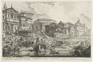 Porto di Ripetta à Rome - Giovanni Battista Piranesi