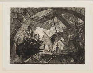 Prisonniers sur une plateforme en saillie - Giovanni Battista Piranesi