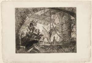 Prisonniers sur une Plate-forme Proéminente, planche 10 de Prisons Imaginaires - Giovanni Battista Piranesi