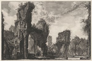 Ruines du Sisto, ou de la grande salle des thermes antonins - Giovanni Battista Piranesi