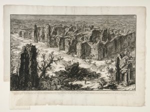 Ruines des thermes antoniniens, de Vedute di Roma