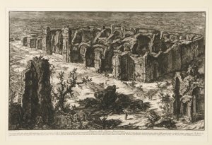Ruines des Thermes Antoniniennes, de Vedute di Roma - Giovanni Battista Piranesi