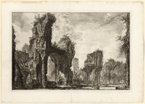 Ruines du Xyste [un long portique ouvert utilisé pour les exercices athlétiques], la salle centrale des Thermes d