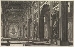 S. Giovanni in Laterano. Intérieur, vers 1768