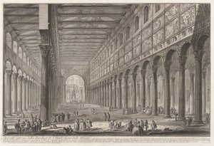 Vue intérieure de la Basilique de S. Paolo fuori delle Mura - Giovanni Battista Piranesi