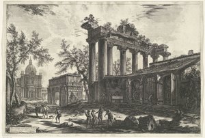 Temple de Saturne à Rome - Giovanni Battista Piranesi