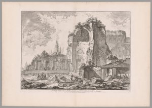 Temple de Sol et Luna..., vues de Rome (Temples du Soleil et de la Lune, ou comme d