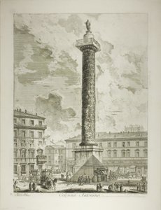 La Colonne de Marc Aurèle, des Vues de Rome - Giovanni Battista Piranesi