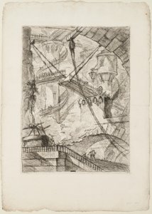 Le Pont-levis, planche 7 des Prisons imaginaires - Giovanni Battista Piranesi