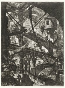 Le Pont-levis, planche VII de la série Carceri d