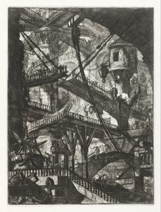 Le pont-levis, planche VII de la série Carceri d