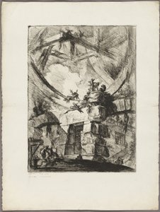 La Grande Roue, planche 9 des Prisons Imaginaires - Giovanni Battista Piranesi