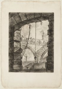 La grande piazza, planche 4 des Prisons imaginaires
