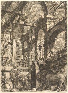 Les bas-reliefs du lion - Giovanni Battista Piranesi