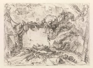 La tablette monumentale, de Grotteschi (Grotesques) - Giovanni Battista Piranesi