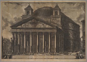 Le Panthéon extérieur Veduta du Panthéon d
