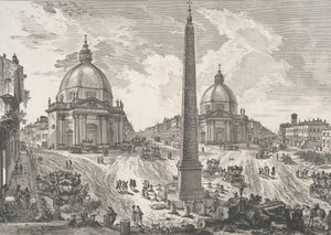 La Piazza del Popolo, ca. 1750 - Giovanni Battista Piranesi