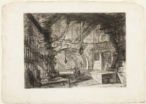 Le Quai avec des Chaînes, planche 16 des Prisons Imaginaires - Giovanni Battista Piranesi